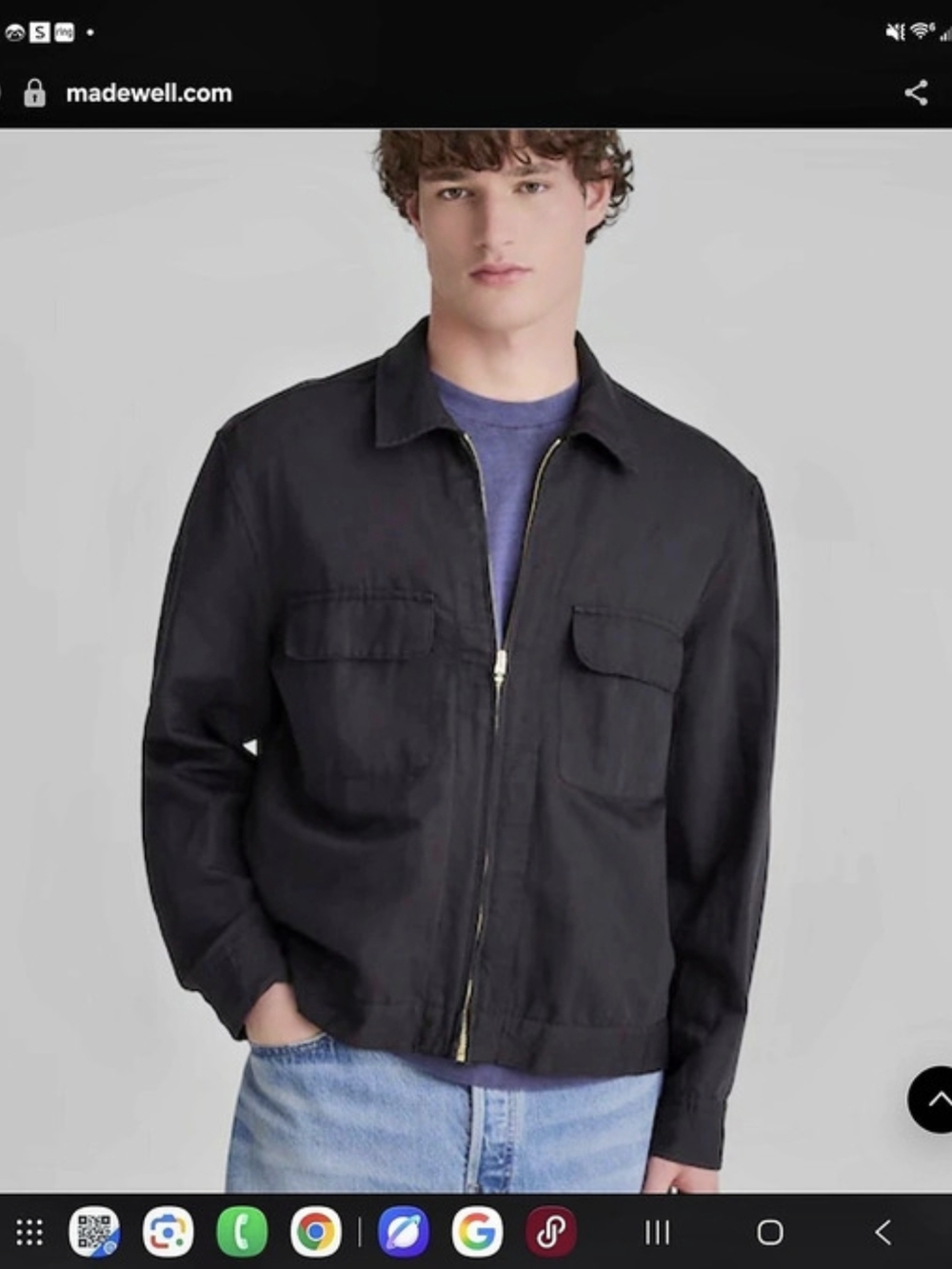 Zara Men's Black Utility Jacket